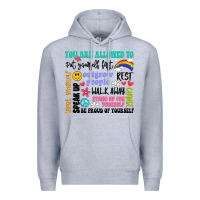 Heather Grey you are allowed to Premium Hoodie - Artiststas