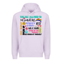 Lilac you are allowed to Premium Hoodie - Artiststas