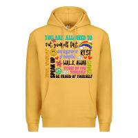 Mustard you are allowed to Premium Hoodie - Artiststas