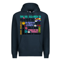 Navy you are allowed to Premium Hoodie - Artiststas