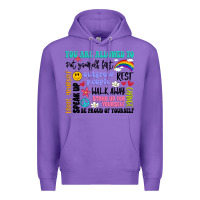 Purple you are allowed to Premium Hoodie - Artiststas