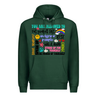 Sports Green you are allowed to Premium Hoodie - Artiststas