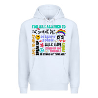 White you are allowed to Premium Hoodie - Artiststas