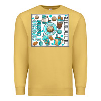 Antique Gold cafecito y chisme Premium Sweatshirt - MaliasSmallBusiness