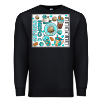 Black cafecito y chisme Premium Sweatshirt - MaliasSmallBusiness