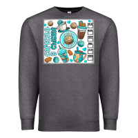 Charcoal Heather cafecito y chisme Premium Sweatshirt - MaliasSmallBusiness