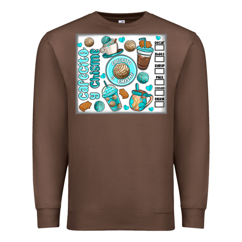 Cafecito Y Chisme Premium Sweatshirt by MaliasSmallBusiness | Teevron