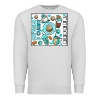 Dove Grey cafecito y chisme Premium Sweatshirt - MaliasSmallBusiness