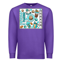 Purple cafecito y chisme Premium Sweatshirt - MaliasSmallBusiness