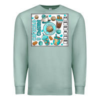 Seafoam cafecito y chisme Premium Sweatshirt - MaliasSmallBusiness