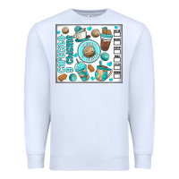 White cafecito y chisme Premium Sweatshirt - MaliasSmallBusiness
