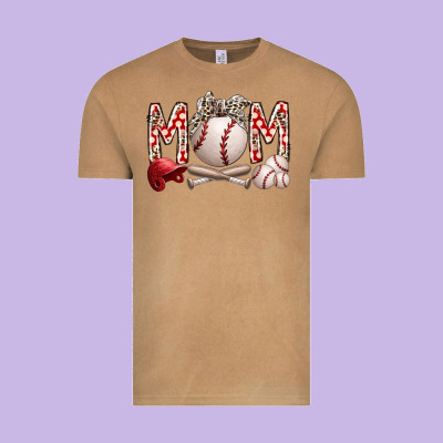 Mom Baseball Vintage Tee Designed By Racoondesign
