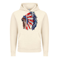 Vintage Artic american flag indian headdress Vintage Hoodie - RanaPortraitStore
