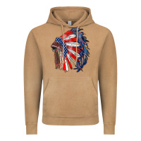 Vintage Camel american flag indian headdress Vintage Hoodie - RanaPortraitStore