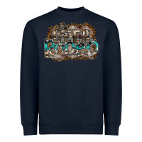 Navy deer rodeo Heavyweight Sweatshirt - SublimationCraftShop