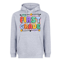 Heather Grey first grade Heavyweight Hoodie - MaliasSmallBusiness