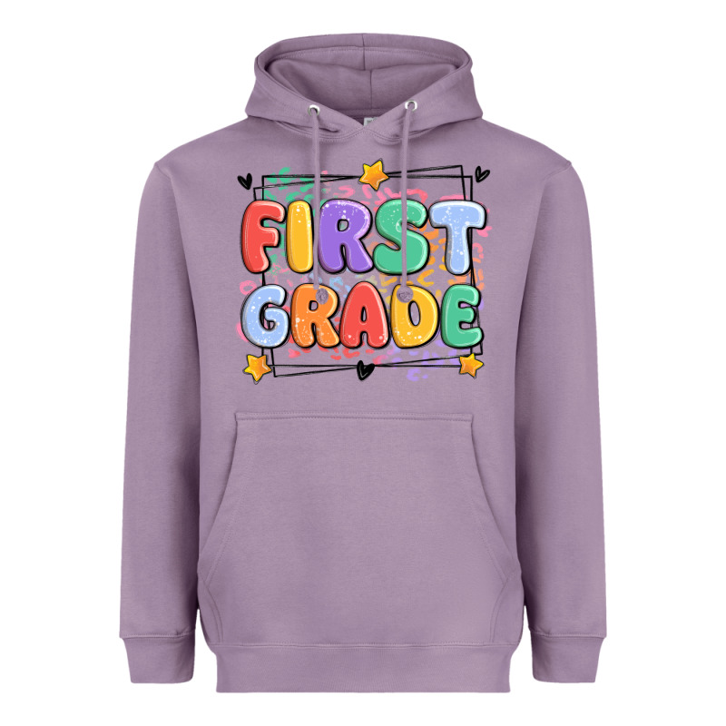 First Grade Heavyweight Hoodie by MaliasSmallBusiness | Teevron