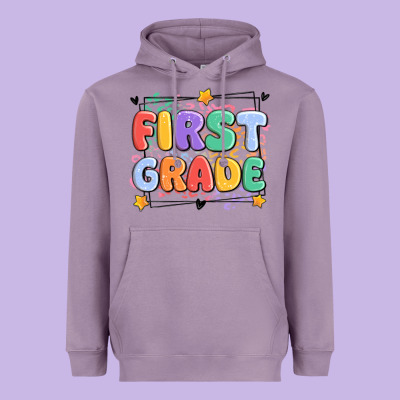 First Grade Heavyweight Hoodie Designed By Maliassmallbusiness