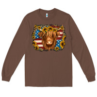 Chestnut 4th of july shaggy cow Long Sleeve Tee - Jasminsmagicworld