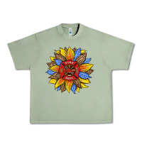 Firefighter Sunflower Urban Heavy Tee | Teevron