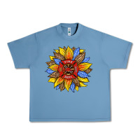 Pebble Blue firefighter sunflower Urban Heavy Tee - HRA Design Shop