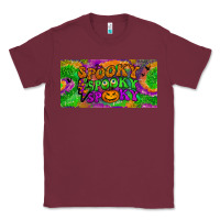 Burgundy spooky license plate Classic Tee - BundleAndBundleShop