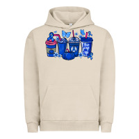 Pigment French Oak Colon Cancer coffee cups blue ribbon Urban Hoodie - NancyCooperArtShop