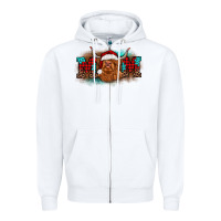 White christmas mom highland cow Zipper Hoodie - BarkalooDesign