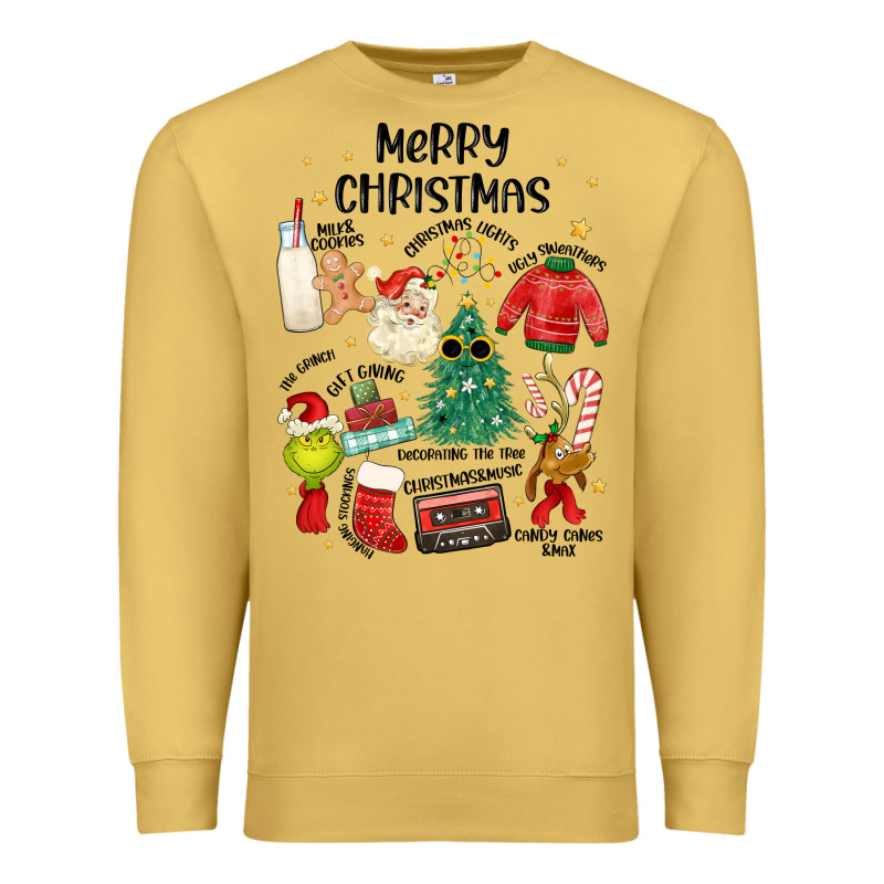 Merry Christmas Premium Sweatshirt by MaliasSmallBusiness | Teevron