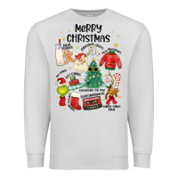 Dove Grey merry christmas Premium Sweatshirt - MaliasSmallBusiness