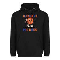 Black on the bleachers is where i spend most of my days Heavyweight Hoodie - MaliasSmallBusiness