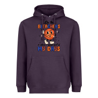 Plum on the bleachers is where i spend most of my days Heavyweight Hoodie - MaliasSmallBusiness