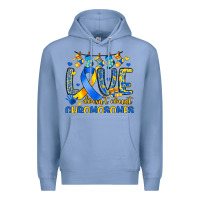 Colony Blue love doesn t count chromosomes Premium Hoodie - Artiststas