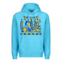 Ocean Blue love doesn t count chromosomes Premium Hoodie - Artiststas
