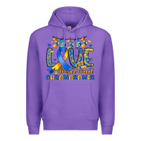 Purple love doesn t count chromosomes Premium Hoodie - Artiststas