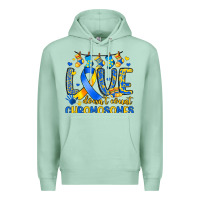 Seafoam love doesn t count chromosomes Premium Hoodie - Artiststas