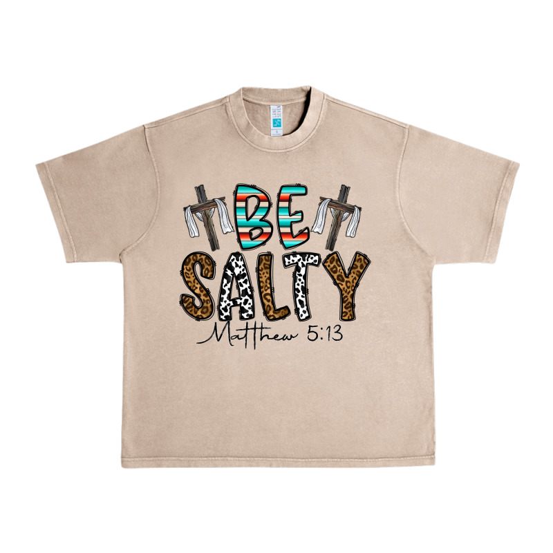 Be Salty Matthew 5. 13 Urban Heavy Tee by CowhideDigitalArt | Teevron