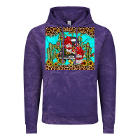 Cloud Purple truck gnome cactus Vintage Hoodie - JahusDesignShop