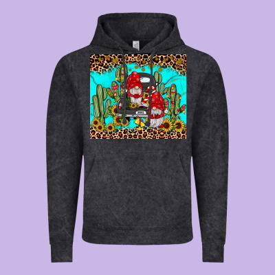 Truck Gnome Cactus Vintage Hoodie Designed By Jahusdesignshop