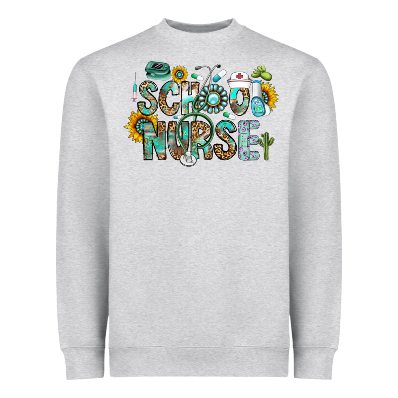 School Nurse Heavyweight Sweatshirt by CowhideDigitalArt | Teevron
