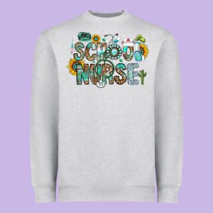 School Nurse Heavyweight Sweatshirt Designed By Cowhidedigitalart