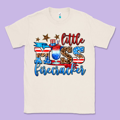 Little Miss Firecracker Classic Tee Designed By Adodesignshop
