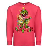 Cardinal tree rex trex christmas dinosaur Premium Sweatshirt - MaliasSmallBusiness