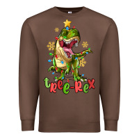 Chestnut tree rex trex christmas dinosaur Premium Sweatshirt - MaliasSmallBusiness