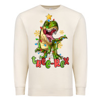 Sandshell tree rex trex christmas dinosaur Premium Sweatshirt - MaliasSmallBusiness