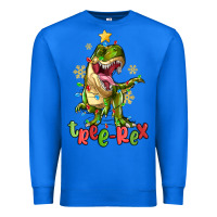 True Royal tree rex trex christmas dinosaur Premium Sweatshirt - MaliasSmallBusiness