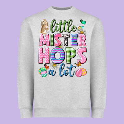 Little Mister Hops A Lot Easter Heavyweight Sweatshirt Designed By Neo Western