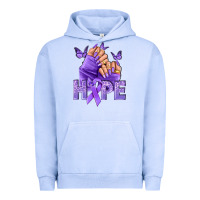 Pigment Grape Ice Hope lavender ribbon all cancers Urban Hoodie - NancyCooperArtShop