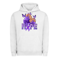 Pigment Lunar Rock Hope lavender ribbon all cancers Urban Hoodie - NancyCooperArtShop