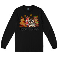 Black happy holidays Long Sleeve Tee - JahusDesignShop